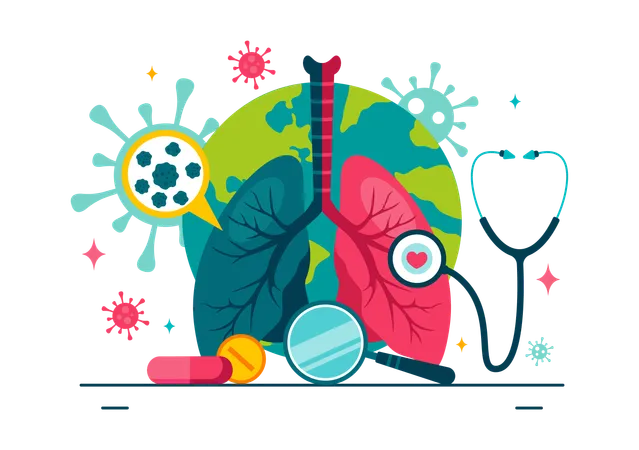 Dia mundial da tuberculose  Ilustração