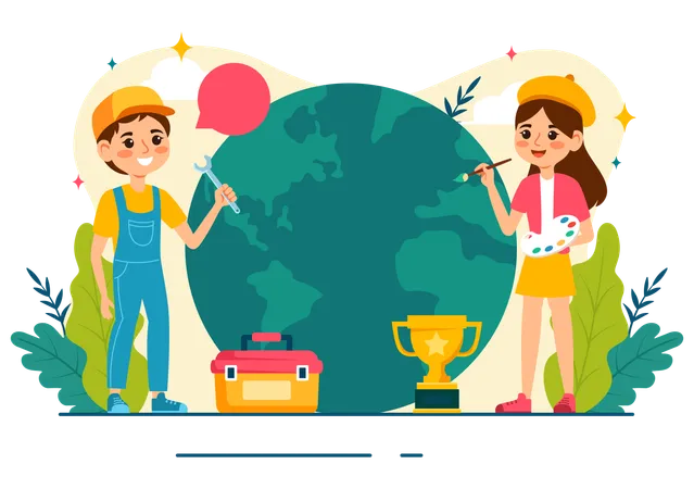 Dia Mundial das Competências Juvenis  Ilustração