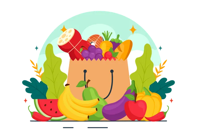 Día Mundial de la Alimentación  Ilustración