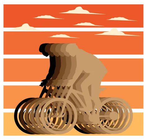 Día mundial de la bicicleta  Ilustración