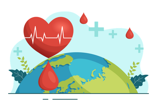 Día mundial de la donación de sangre  Ilustración