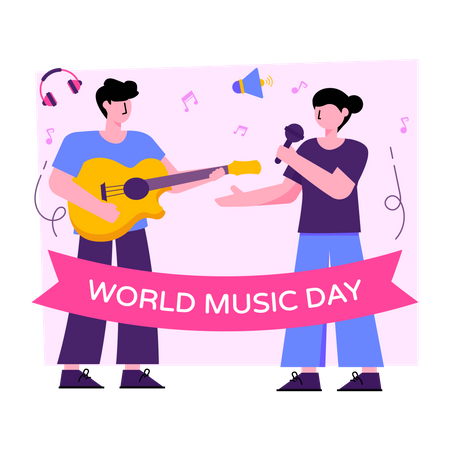 Día Mundial de la Música  Ilustración