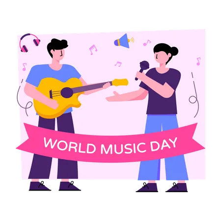 Día Mundial de la Música  Ilustración