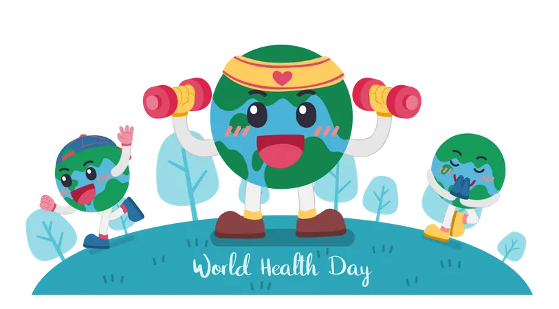 Día mundial de la salud  Ilustración