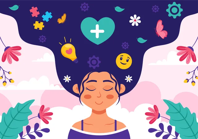 Día Mundial de la Salud Mental  Ilustración