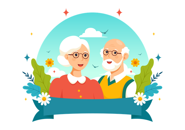 Día Mundial de la Tercera Edad  Ilustración