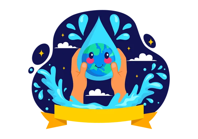 Dia Mundial del Agua  Ilustración