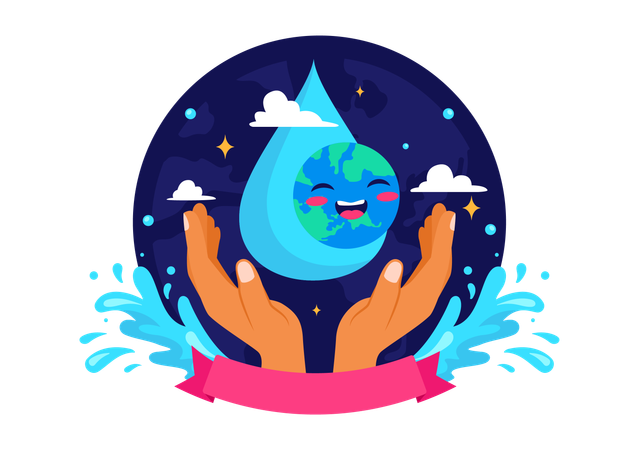 Dia Mundial del Agua  Ilustración