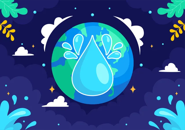 Dia Mundial del Agua  Ilustración