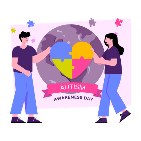 Día Mundial del Autismo  Ilustración