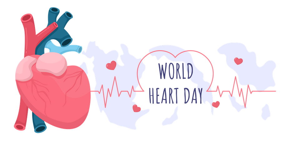 Día Mundial del Corazón  Ilustración