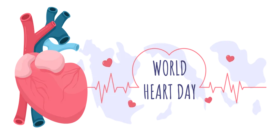 Día Mundial del Corazón  Ilustración