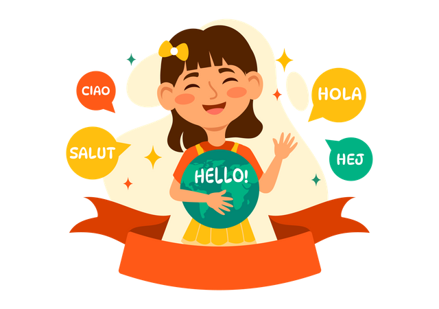 Día Mundial del Hola  Ilustración
