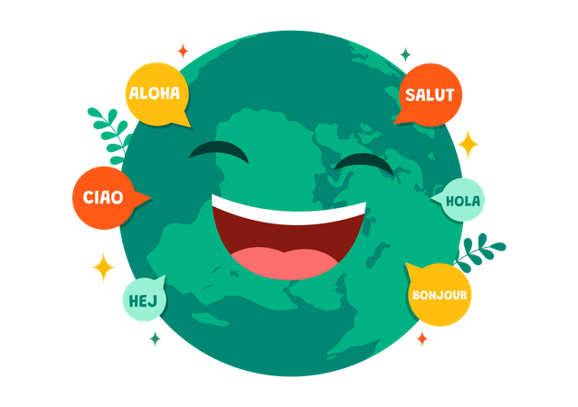 Día Mundial del Hola  Ilustración