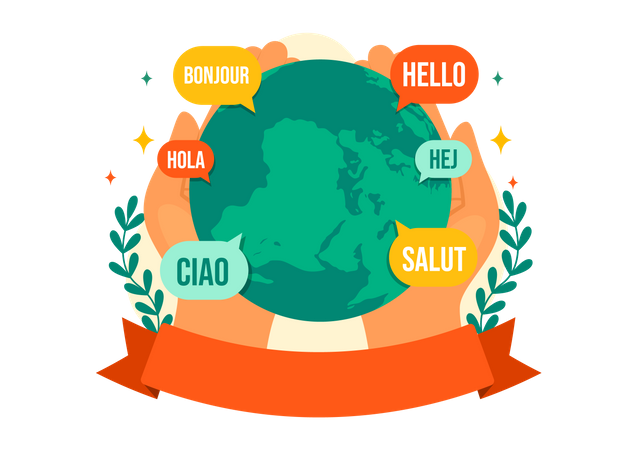 Día Mundial del Hola  Ilustración