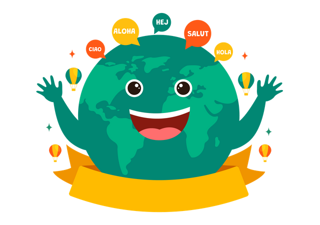 Día Mundial del Hola  Ilustración