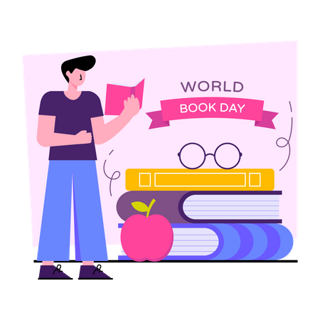 Día Mundial del Libro  Ilustración