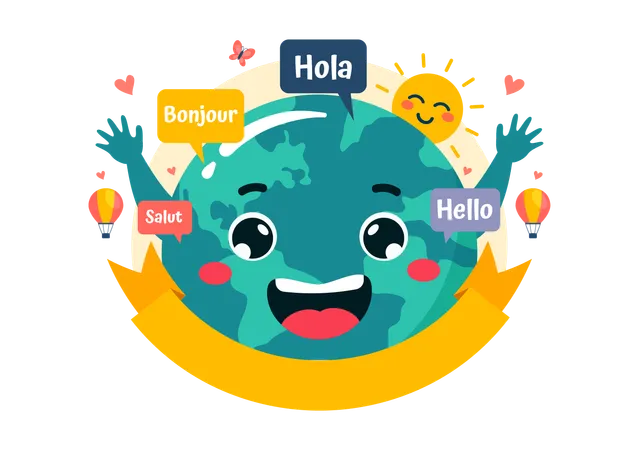 Día Mundial del Hola  Ilustración