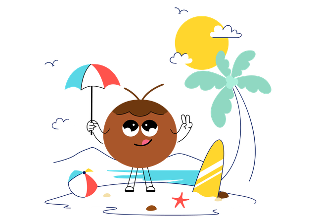 Dia Mundial do Coco  Ilustração
