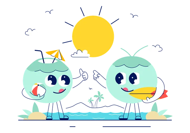Dia Mundial do Coco  Ilustração