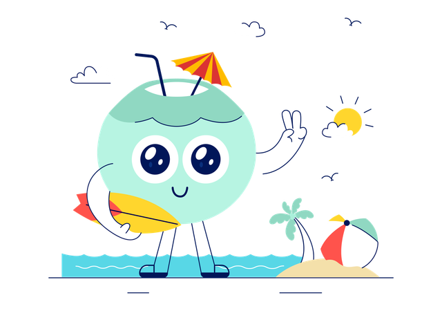 Dia Mundial do Coco  Ilustração