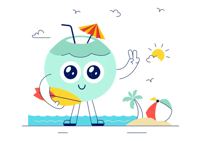 Dia Mundial do Coco  Ilustração