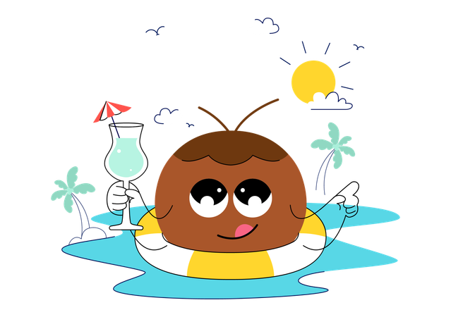 Dia Mundial do Coco  Ilustração