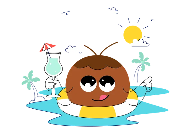 Dia Mundial do Coco  Ilustração