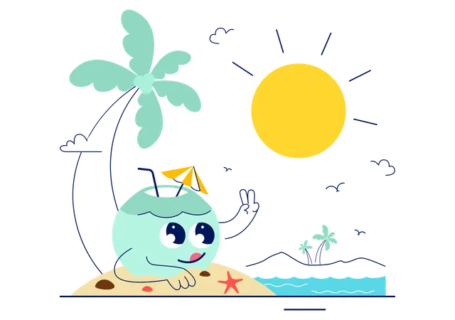 Dia Mundial do Coco  Ilustração