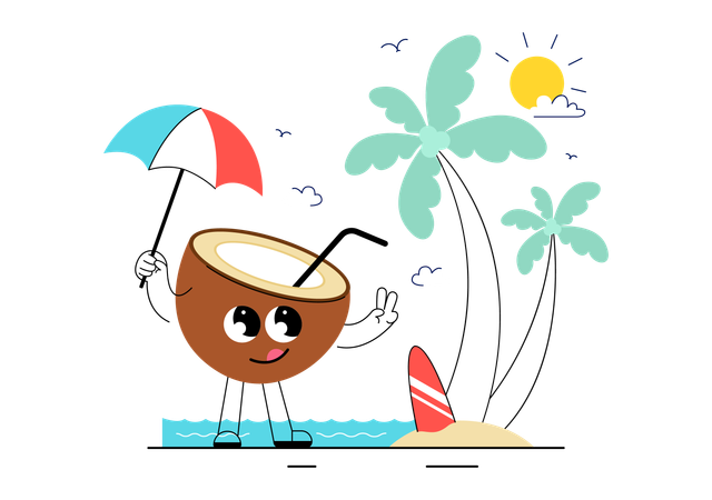 Dia Mundial do Coco  Ilustração