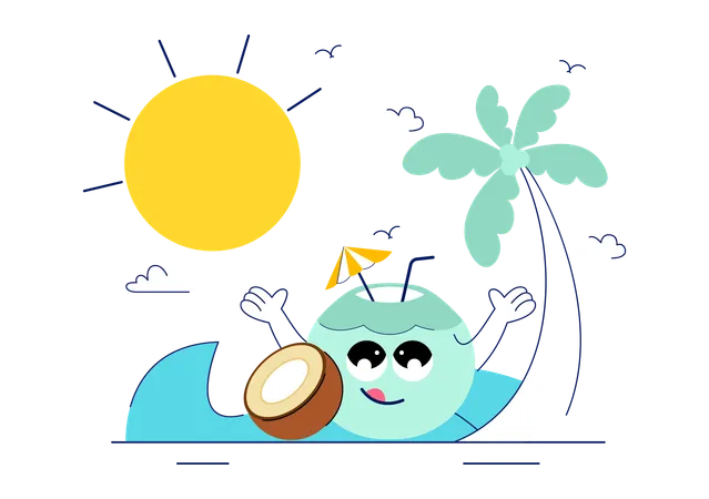 Dia Mundial do Coco  Ilustração