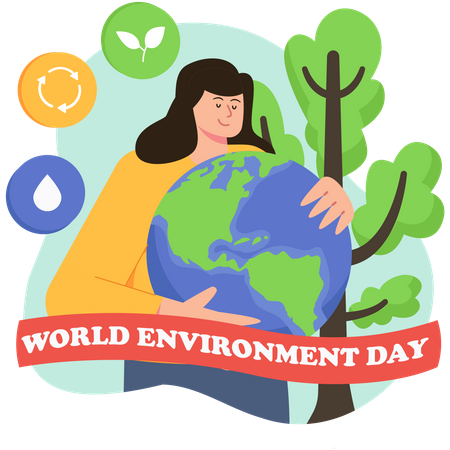 Dia Mundial do Meio Ambiente  Ilustração