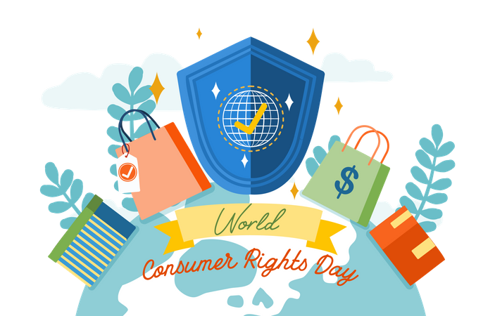 Dia Mundial dos Direitos do Consumidor  Ilustração