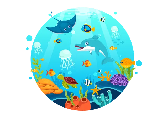 Dia Mundial dos Oceanos  Ilustração