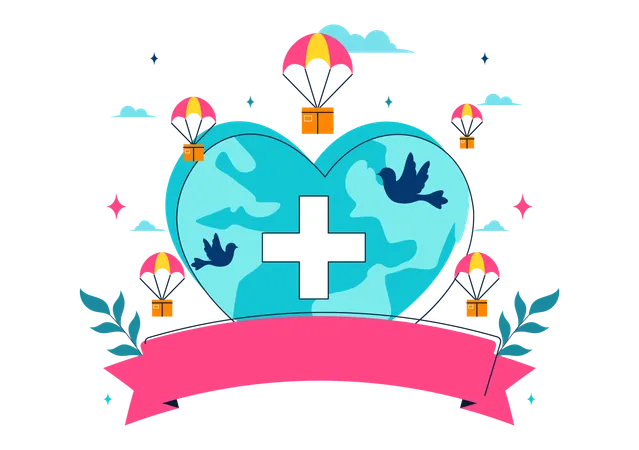Dia Mundial Humanitário  Ilustração