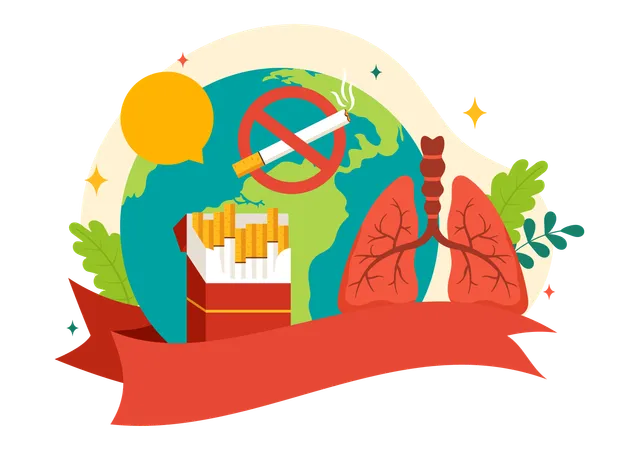 Dia Mundial Sem Tabaco  Ilustração