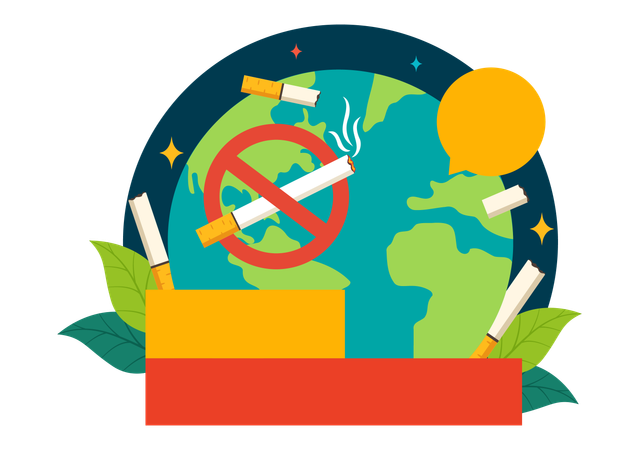 Dia Mundial Sem Tabaco  Ilustração