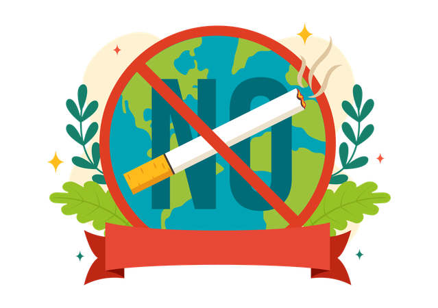 Dia Mundial Sem Tabaco  Ilustração