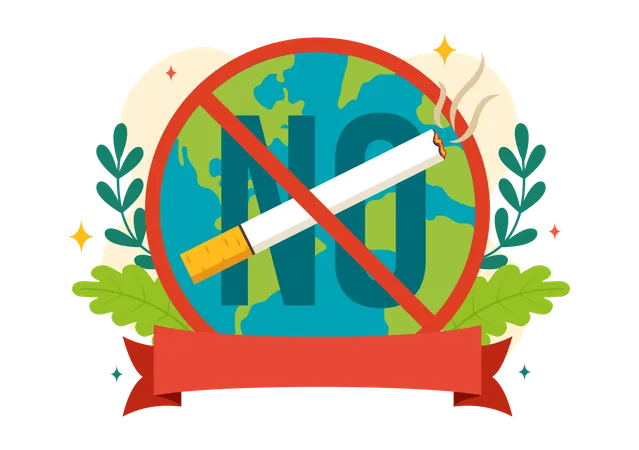 Dia Mundial Sem Tabaco  Ilustração