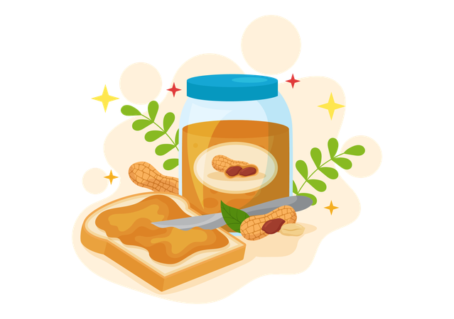 Dia Nacional da Manteiga de Amendoim  Ilustração