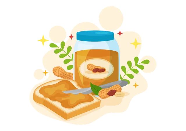 Dia Nacional da Manteiga de Amendoim  Ilustração