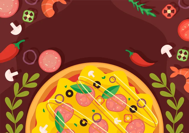 Dia Nacional da Pizza  Ilustração