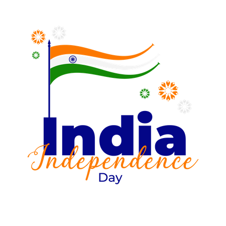 Día nacional de la india  Ilustración