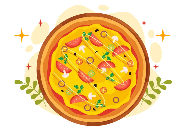 Día Nacional de la Pizza  Ilustración