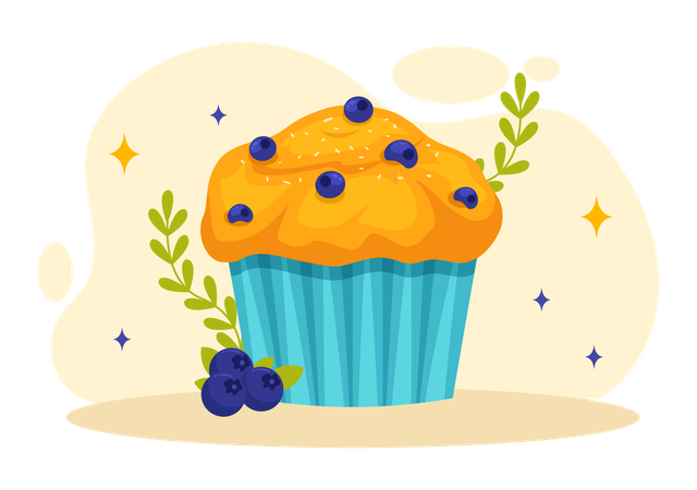 Día Nacional del Muffin  Ilustración