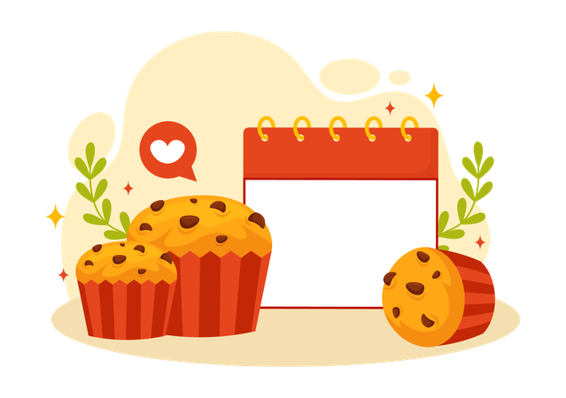 Día Nacional del Muffin  Ilustración