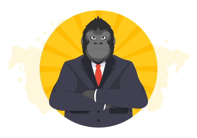 Día Nacional del Traje de Gorila  Ilustración