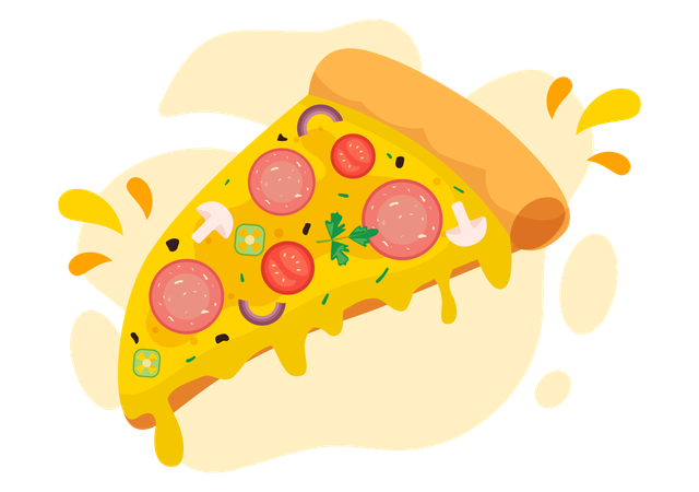Dia de la pizza  Ilustración