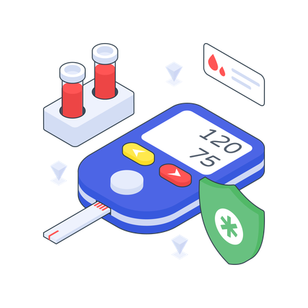 Diabetes Check Up  Illustration