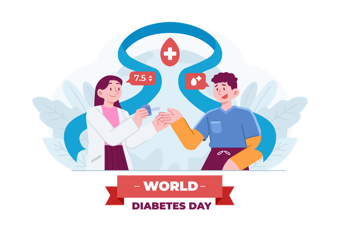 Diabetes day  イラスト